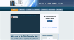 Desktop Screenshot of altiusfinancial.com